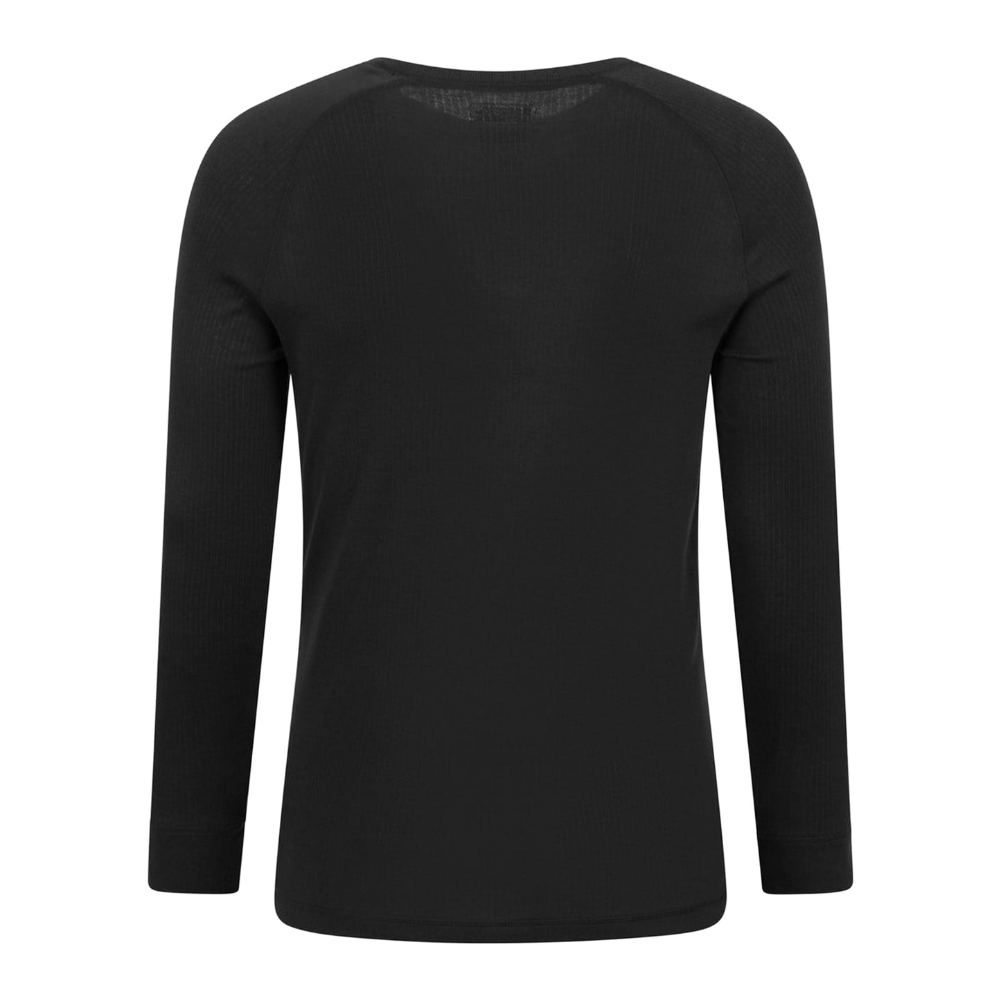 Black - Back - Mountain Warehouse Mens Talus Round Neck Long-Sleeved Thermal Top
