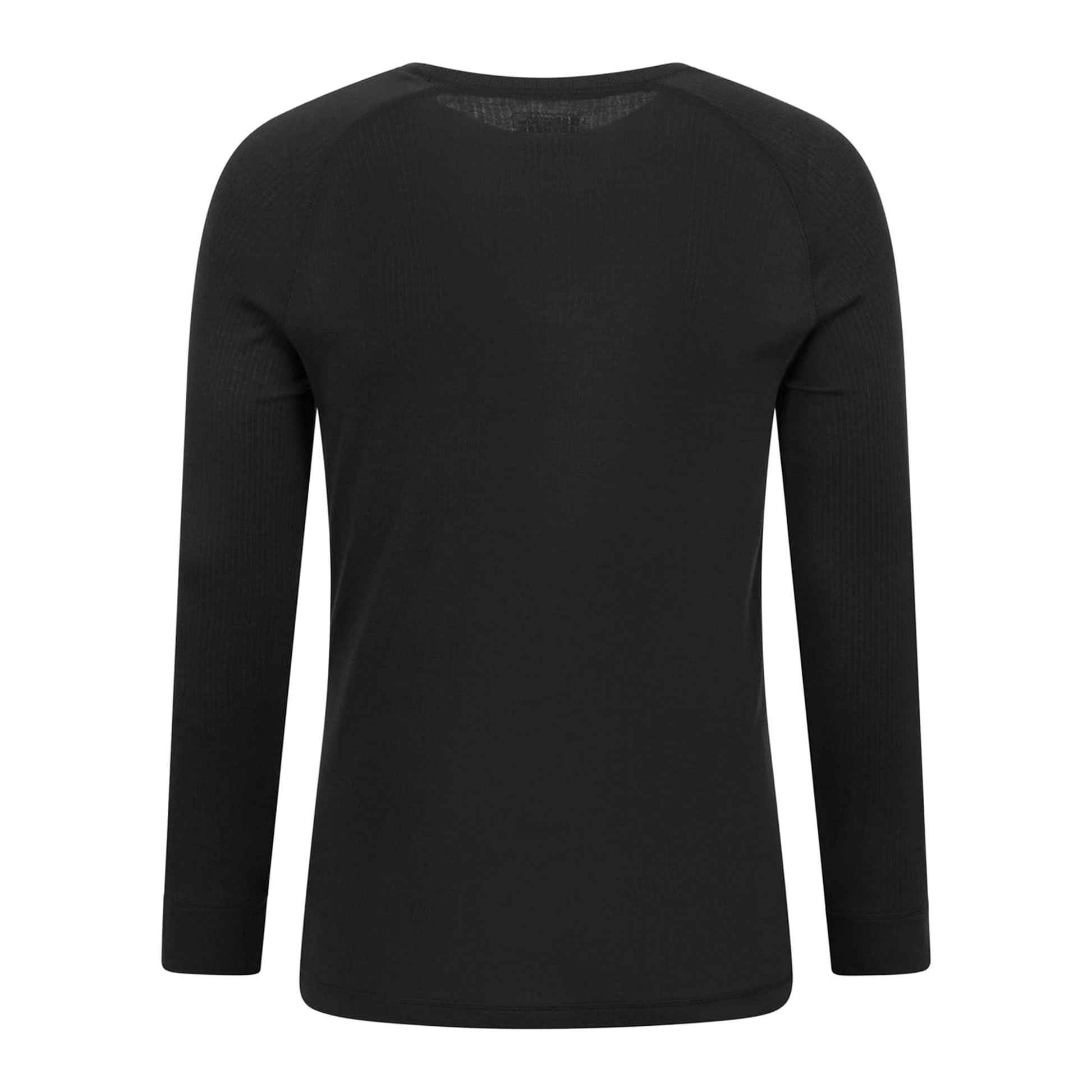 Black - Back - Mountain Warehouse Mens Talus Round Neck Long-Sleeved Thermal Top