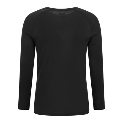 Black - Back - Mountain Warehouse Mens Talus Round Neck Long-Sleeved Thermal Top