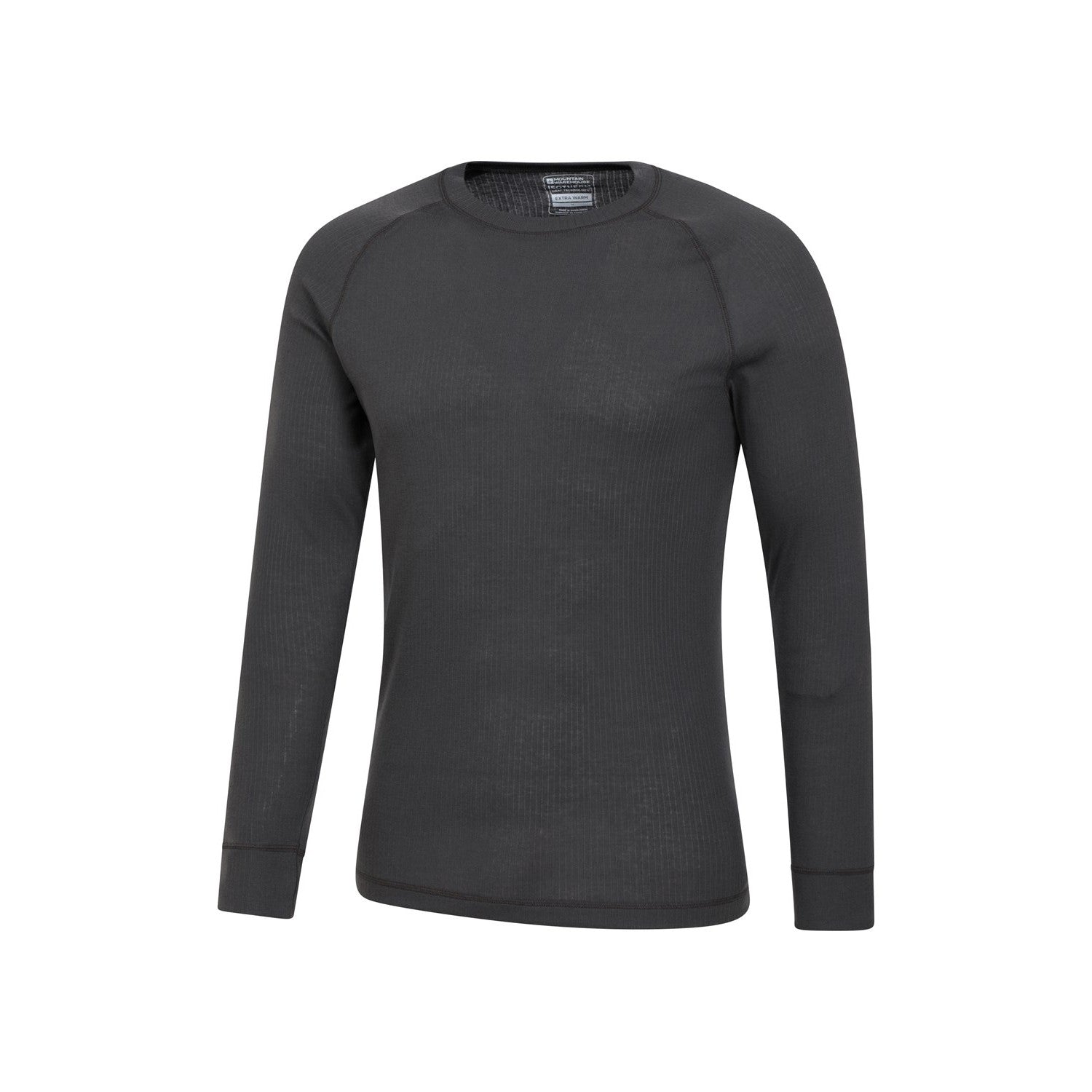 Charcoal - Lifestyle - Mountain Warehouse Mens Talus Round Neck Long-Sleeved Thermal Top