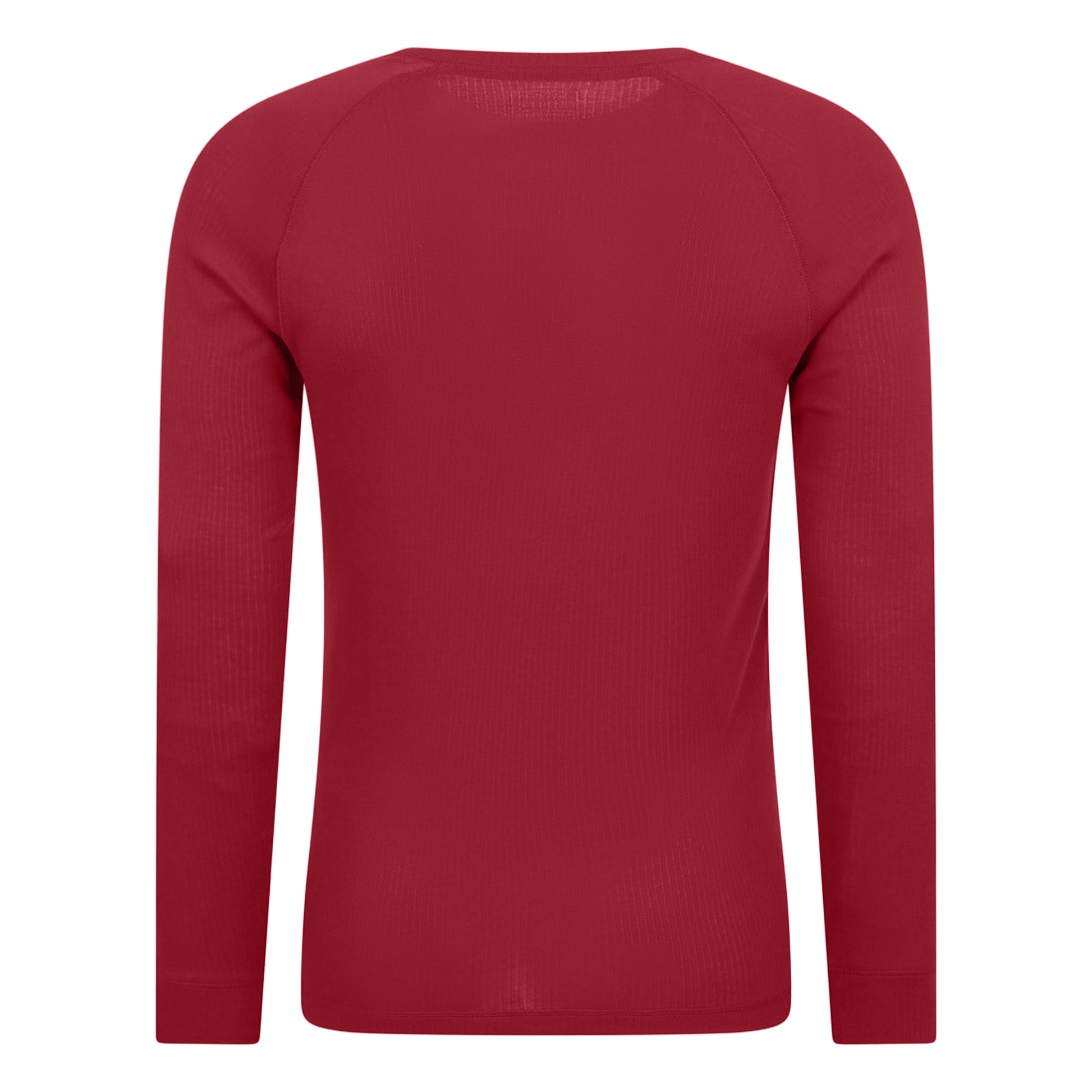 Red - Back - Mountain Warehouse Mens Talus Round Neck Long-Sleeved Thermal Top