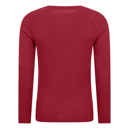 Red - Back - Mountain Warehouse Mens Talus Round Neck Long-Sleeved Thermal Top