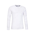 White - Back - Mountain Warehouse Mens Talus Round Neck Long-Sleeved Thermal Top