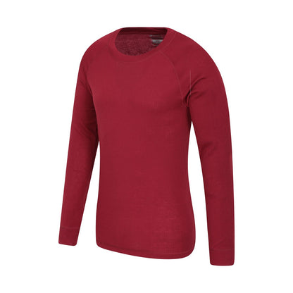 Red - Lifestyle - Mountain Warehouse Mens Talus Round Neck Long-Sleeved Thermal Top