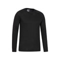 Black - Back - Mountain Warehouse Mens Talus Round Neck Long-Sleeved Thermal Top
