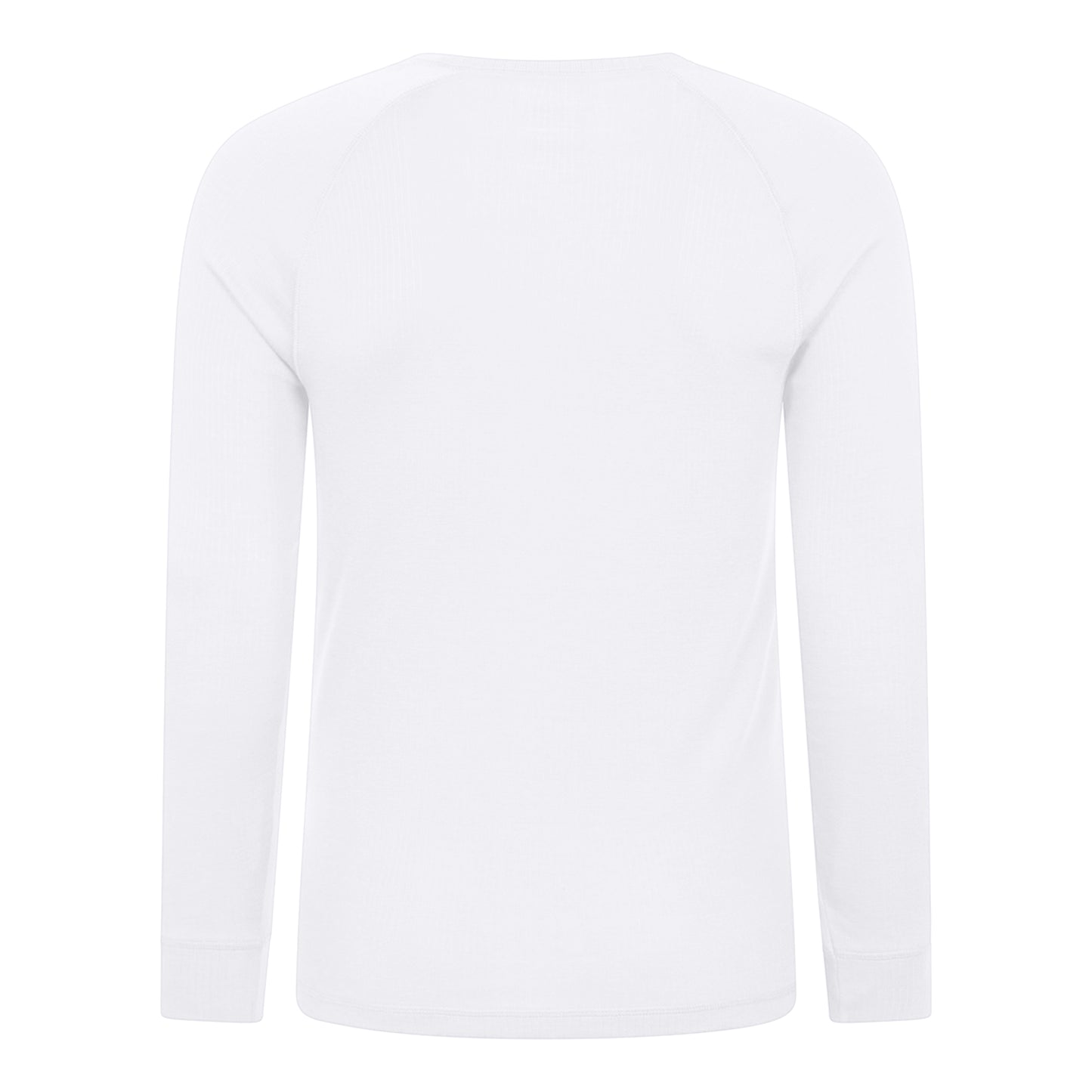 White - Back - Mountain Warehouse Mens Talus Round Neck Long-Sleeved Thermal Top