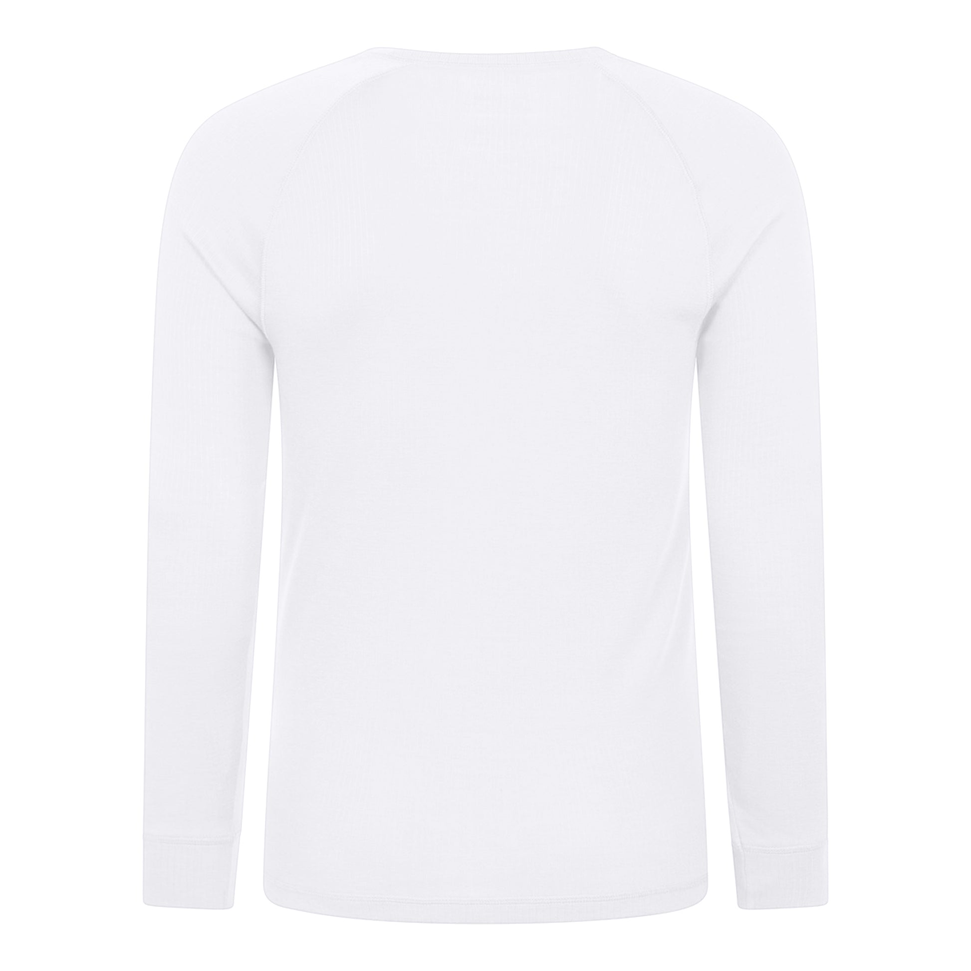White - Back - Mountain Warehouse Mens Talus Round Neck Long-Sleeved Thermal Top