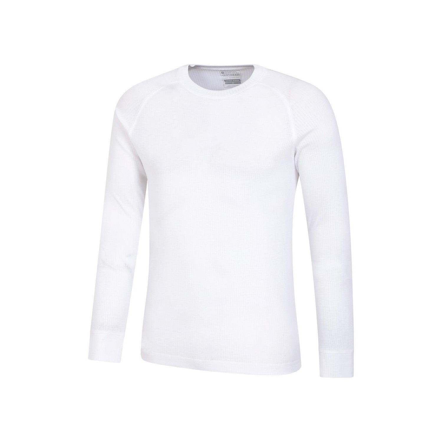 White - Lifestyle - Mountain Warehouse Mens Talus Round Neck Long-Sleeved Thermal Top