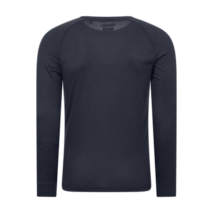 Navy - Back - Mountain Warehouse Mens Talus Round Neck Long-Sleeved Thermal Top