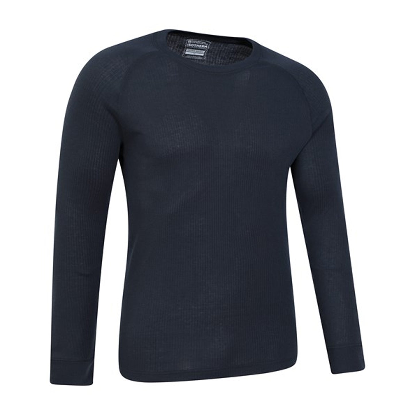 Navy - Side - Mountain Warehouse Mens Talus Round Neck Long-Sleeved Thermal Top