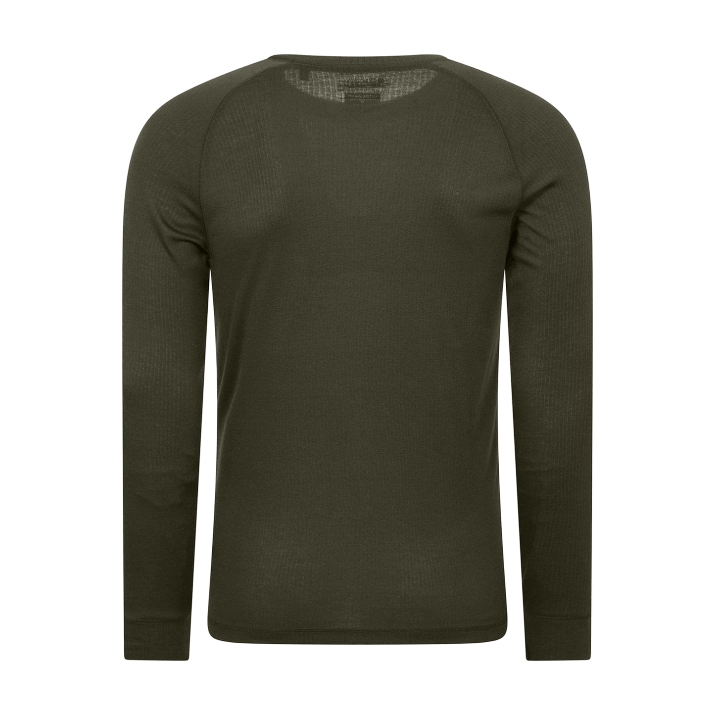 Khaki Green - Back - Mountain Warehouse Mens Talus Round Neck Long-Sleeved Thermal Top