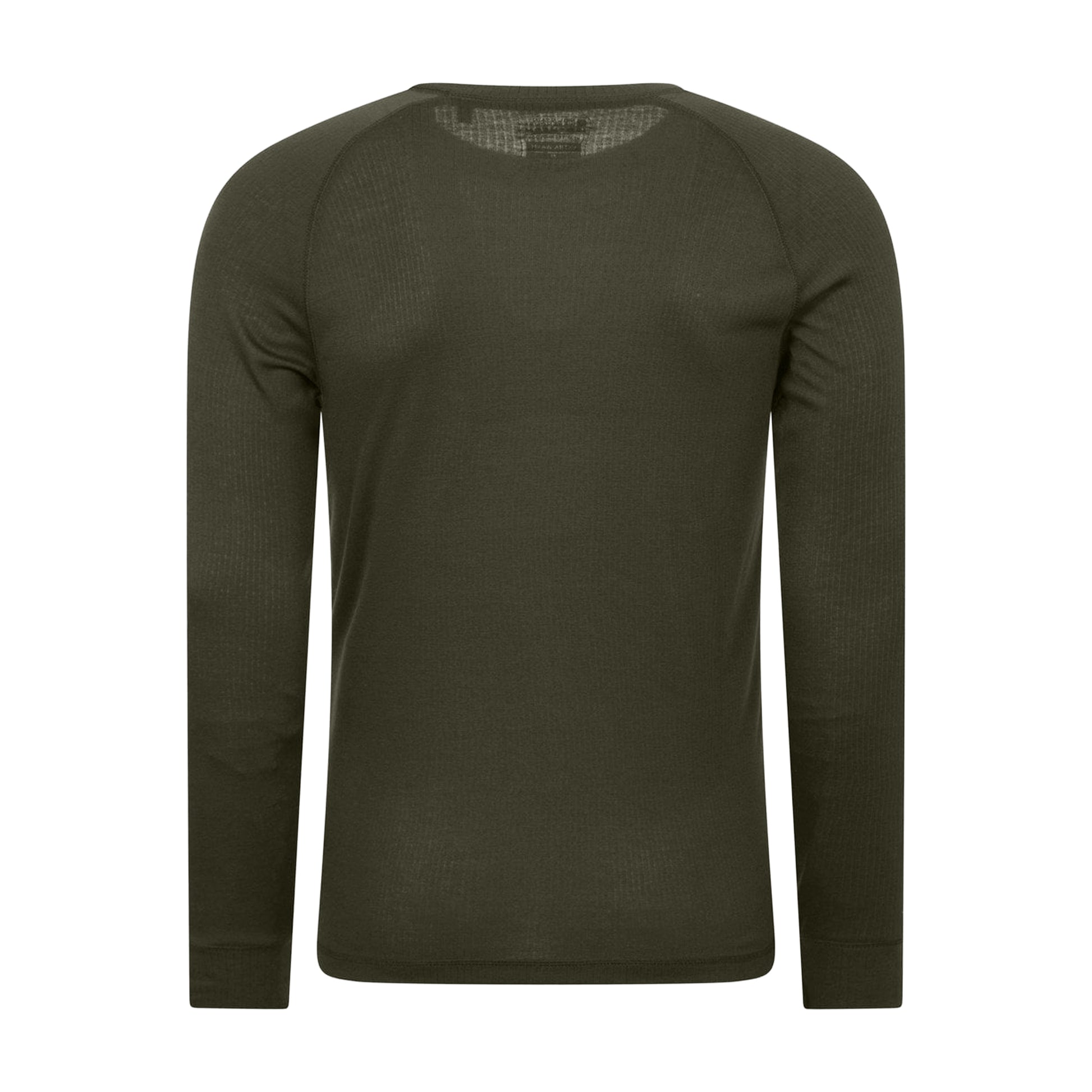Khaki Green - Back - Mountain Warehouse Mens Talus Round Neck Long-Sleeved Thermal Top