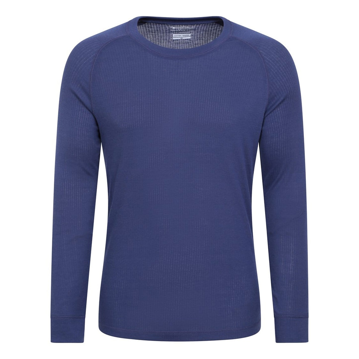 Dark Blue - Front - Mountain Warehouse Mens Talus Round Neck Long-Sleeved Thermal Top