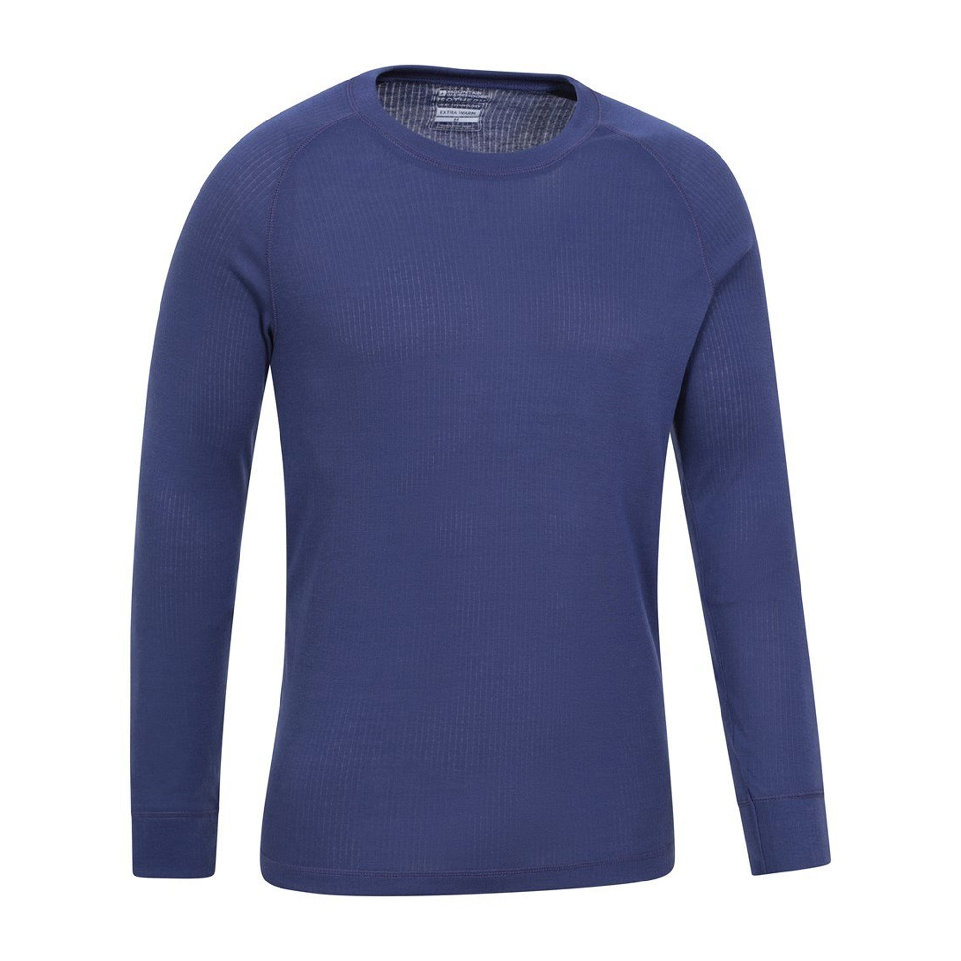 Dark Blue - Back - Mountain Warehouse Mens Talus Round Neck Long-Sleeved Thermal Top