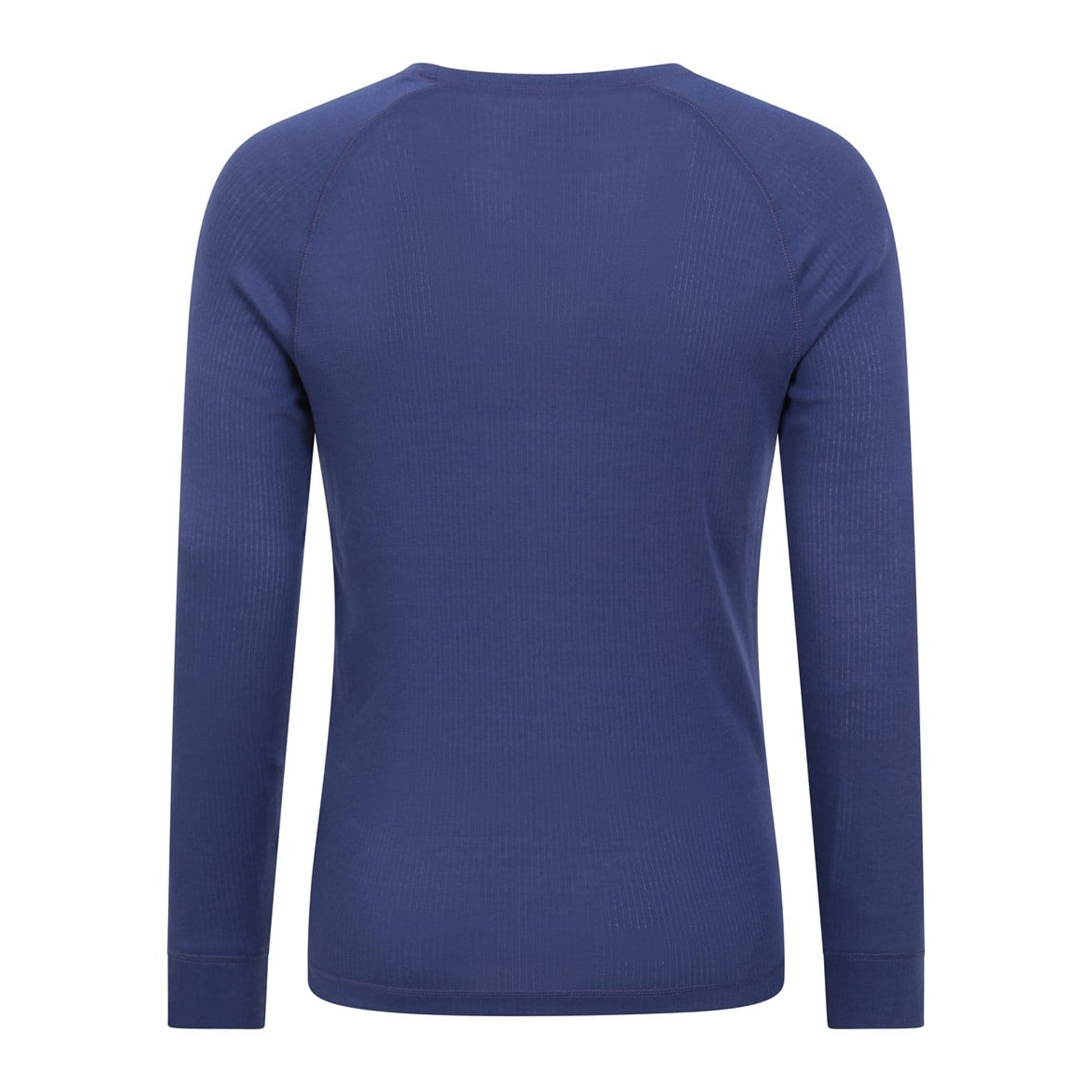 Dark Blue - Side - Mountain Warehouse Mens Talus Round Neck Long-Sleeved Thermal Top