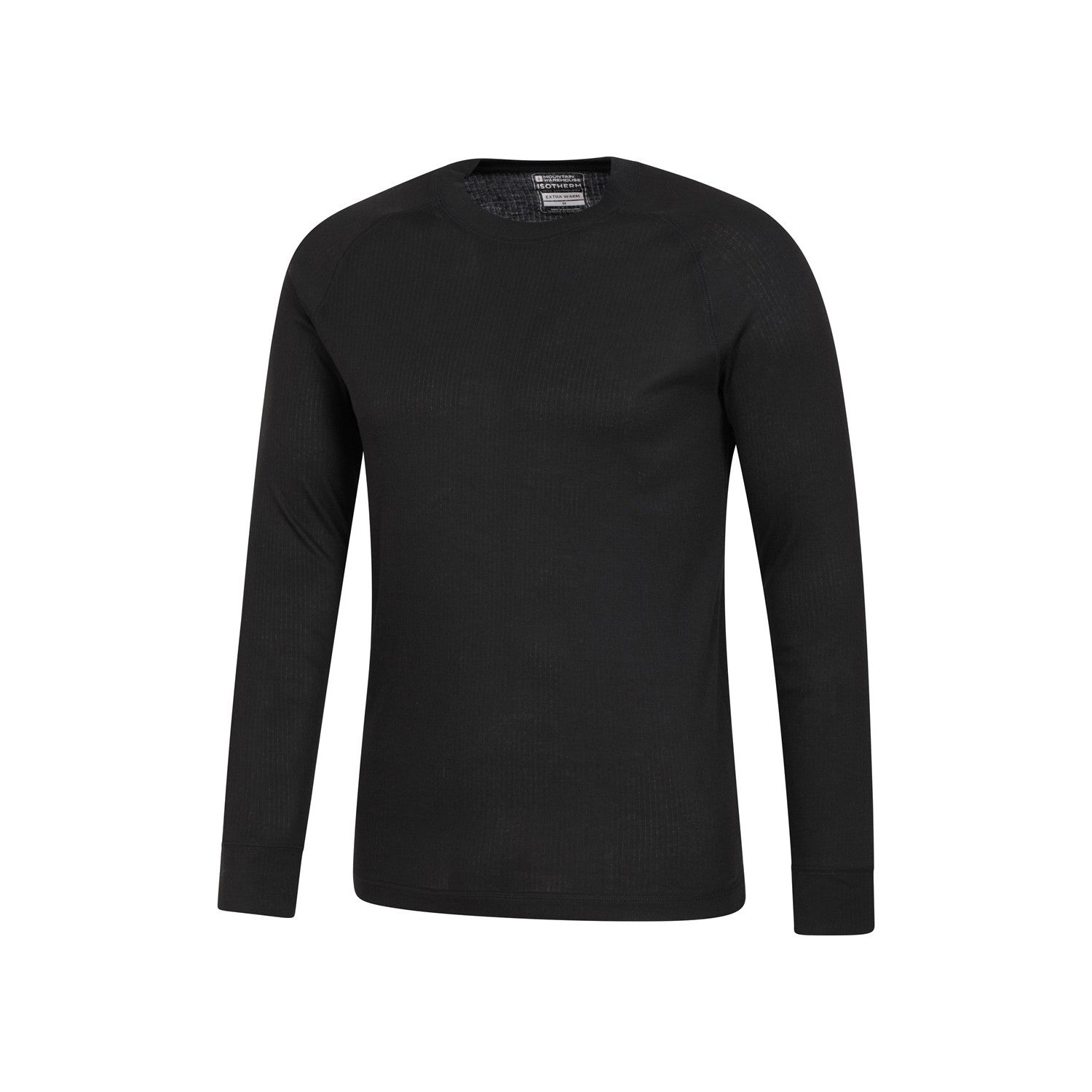 Black - Lifestyle - Mountain Warehouse Mens Talus Round Neck Long-Sleeved Thermal Top