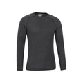 Charcoal - Back - Mountain Warehouse Mens Talus Round Neck Long-Sleeved Thermal Top