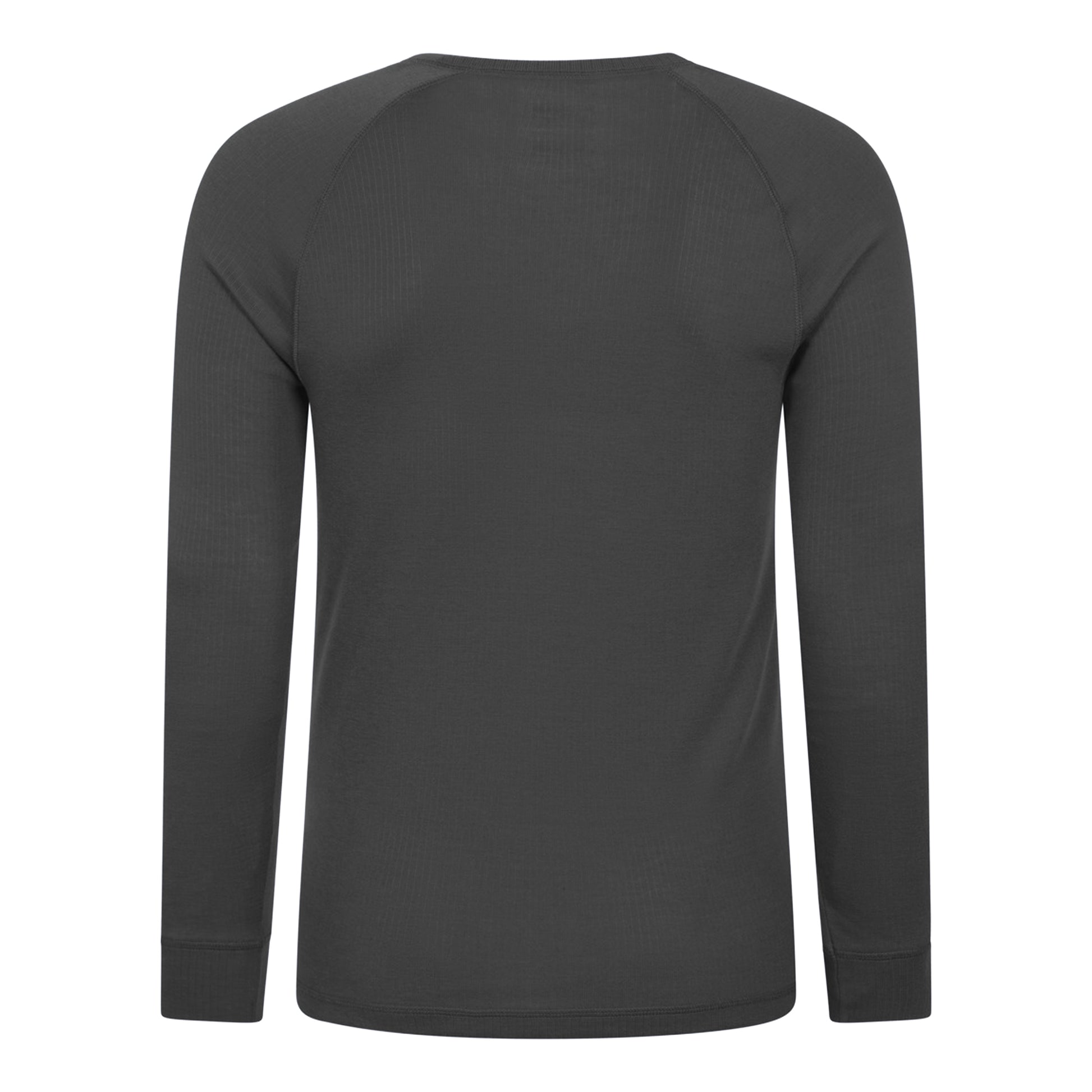 Charcoal - Back - Mountain Warehouse Mens Talus Round Neck Long-Sleeved Thermal Top