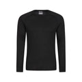 Black - Front - Mountain Warehouse Mens Talus Round Neck Long-Sleeved Thermal Top