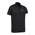 Black - Side - Mountain Warehouse Mens Away IsoCool Polo Shirt