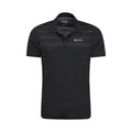 Black - Pack Shot - Mountain Warehouse Mens Away IsoCool Polo Shirt