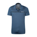Blue - Pack Shot - Mountain Warehouse Mens Away IsoCool Polo Shirt