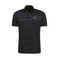 Black - Front - Mountain Warehouse Mens Away IsoCool Polo Shirt