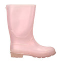 Pale Pink - Back - Mountain Warehouse Childrens-Kids Plain Wellington Boots