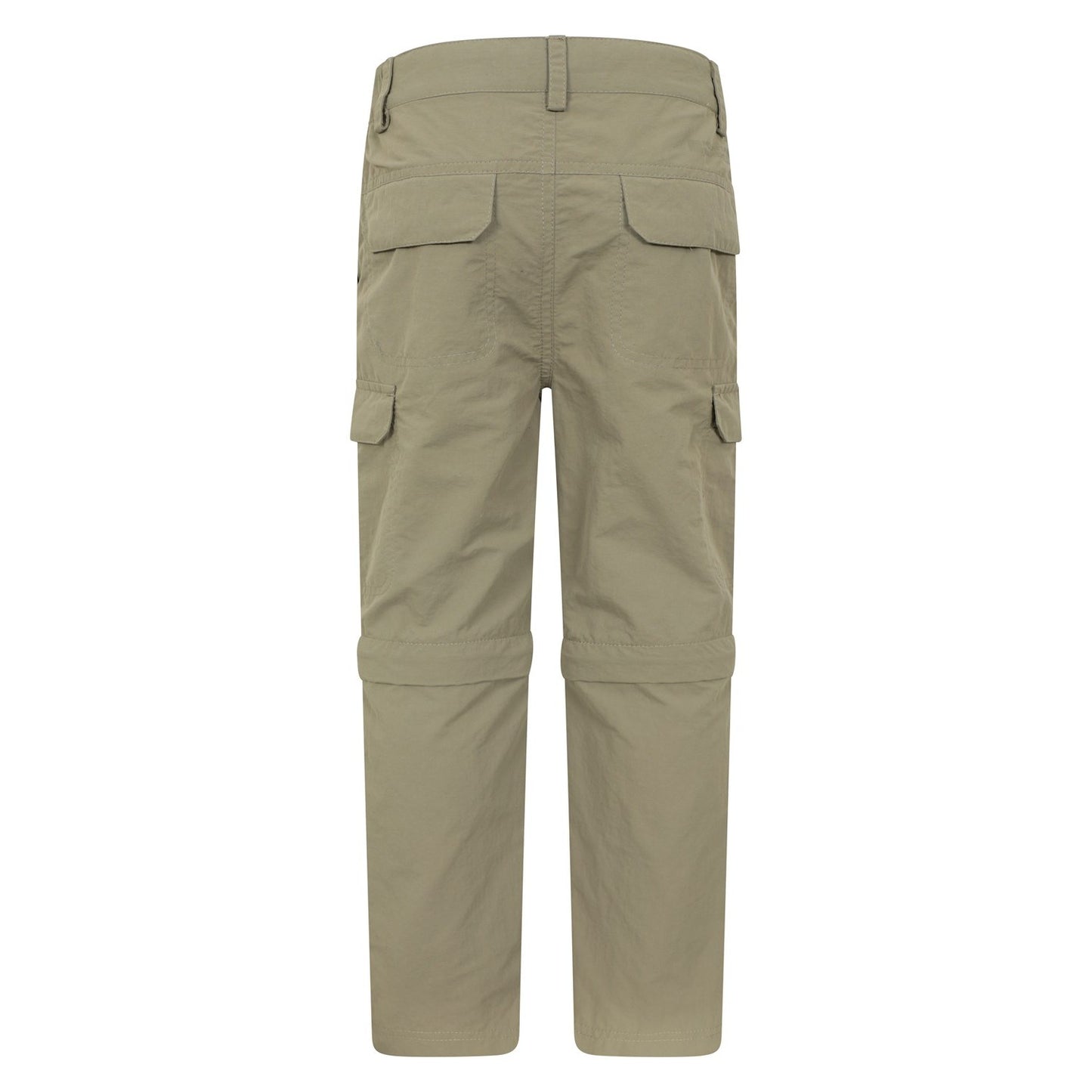 Beige - Back - Mountain Warehouse Childrens-Kids Navigator Anti-Mosquito Zip-Off Hiking Trousers
