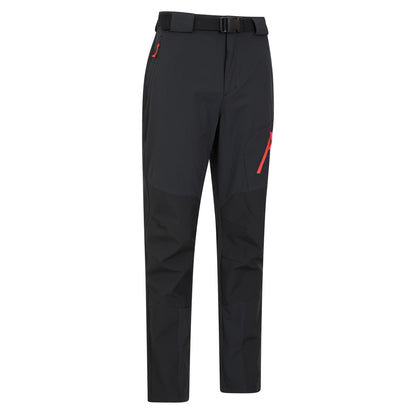 Black - Side - Mountain Warehouse Mens Forest Water Resistant Hiking Trousers