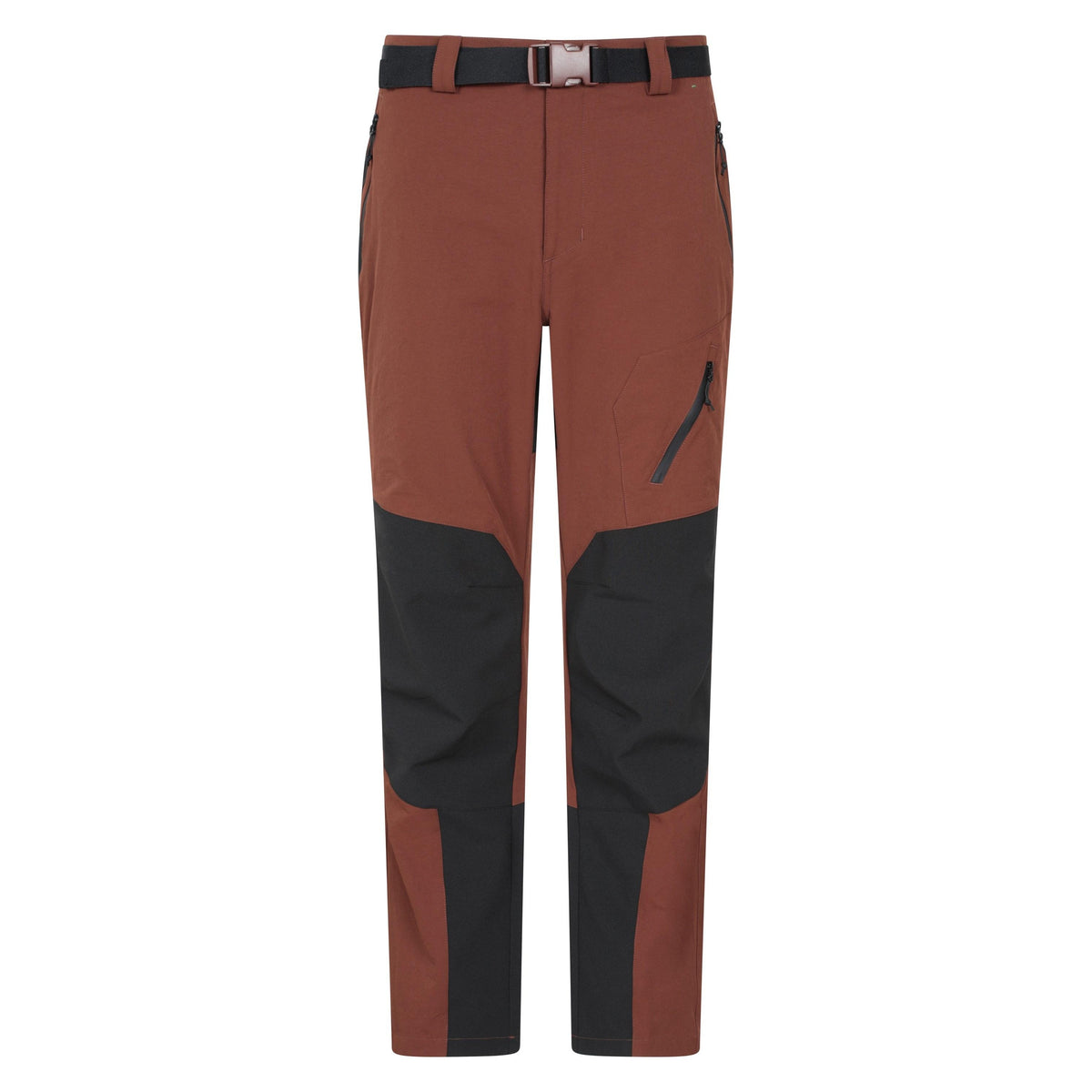 Rust - Front - Mountain Warehouse Mens Forest Water Resistant Hiking Trousers