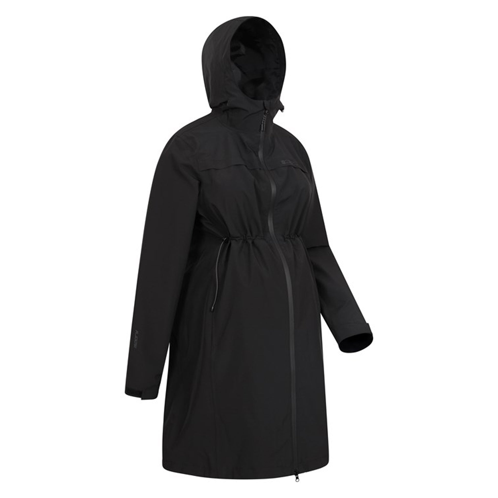 Black - Back - Mountain Warehouse Womens-Ladies Hilltop Lightweight Waterproof Maternity Jacket