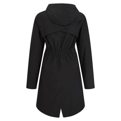 Black - Side - Mountain Warehouse Womens-Ladies Hilltop Lightweight Waterproof Maternity Jacket