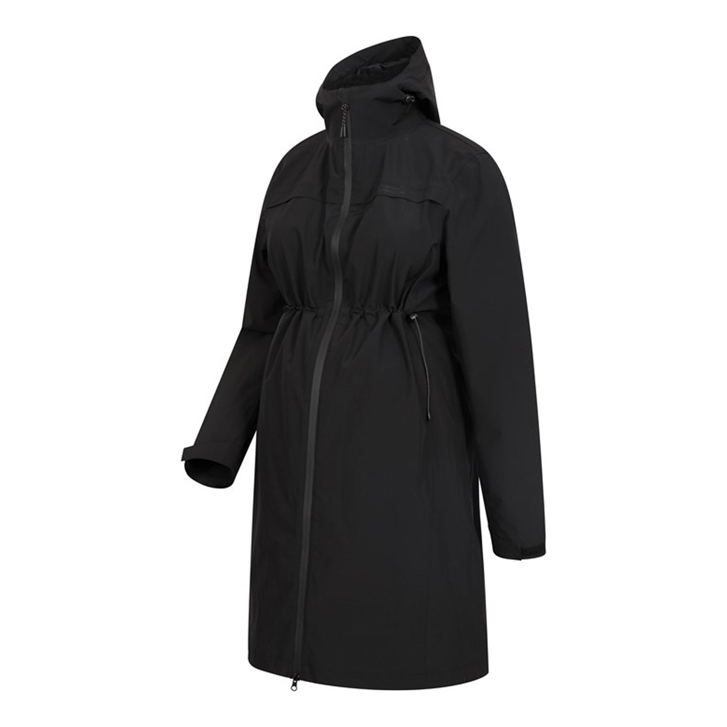 Black - Lifestyle - Mountain Warehouse Womens-Ladies Hilltop Lightweight Waterproof Maternity Jacket