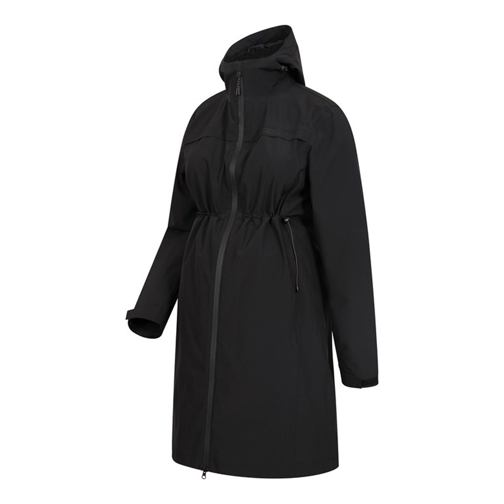 Black - Lifestyle - Mountain Warehouse Womens-Ladies Hilltop Lightweight Waterproof Maternity Jacket