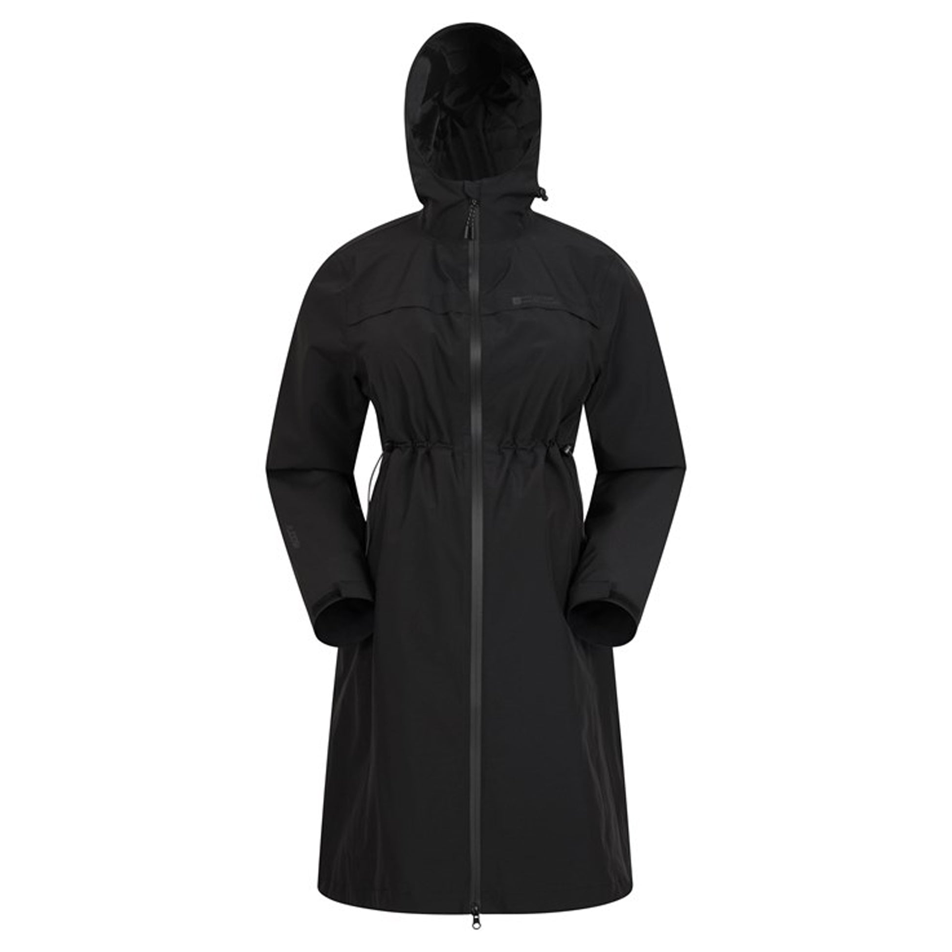 Black - Front - Mountain Warehouse Womens-Ladies Hilltop Lightweight Waterproof Maternity Jacket