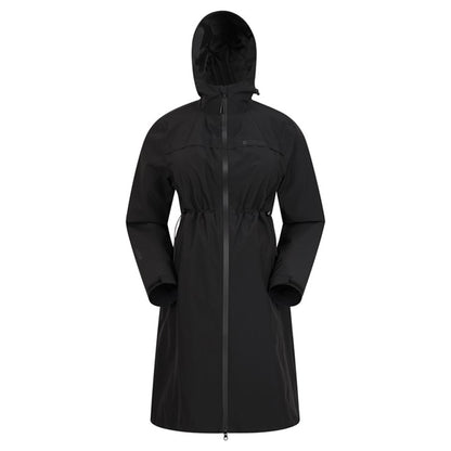 Black - Front - Mountain Warehouse Womens-Ladies Hilltop Lightweight Waterproof Maternity Jacket