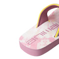 Fuchsia - Side - Animal Childrens-Kids Swish Recycled Flip Flops