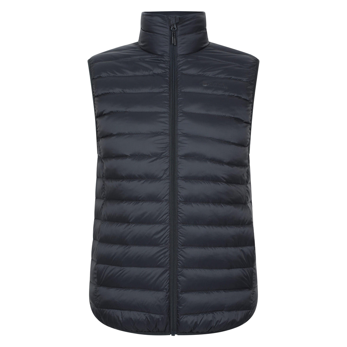 Jet Black - Front - Mountain Warehouse Mens Featherweight II Gilet