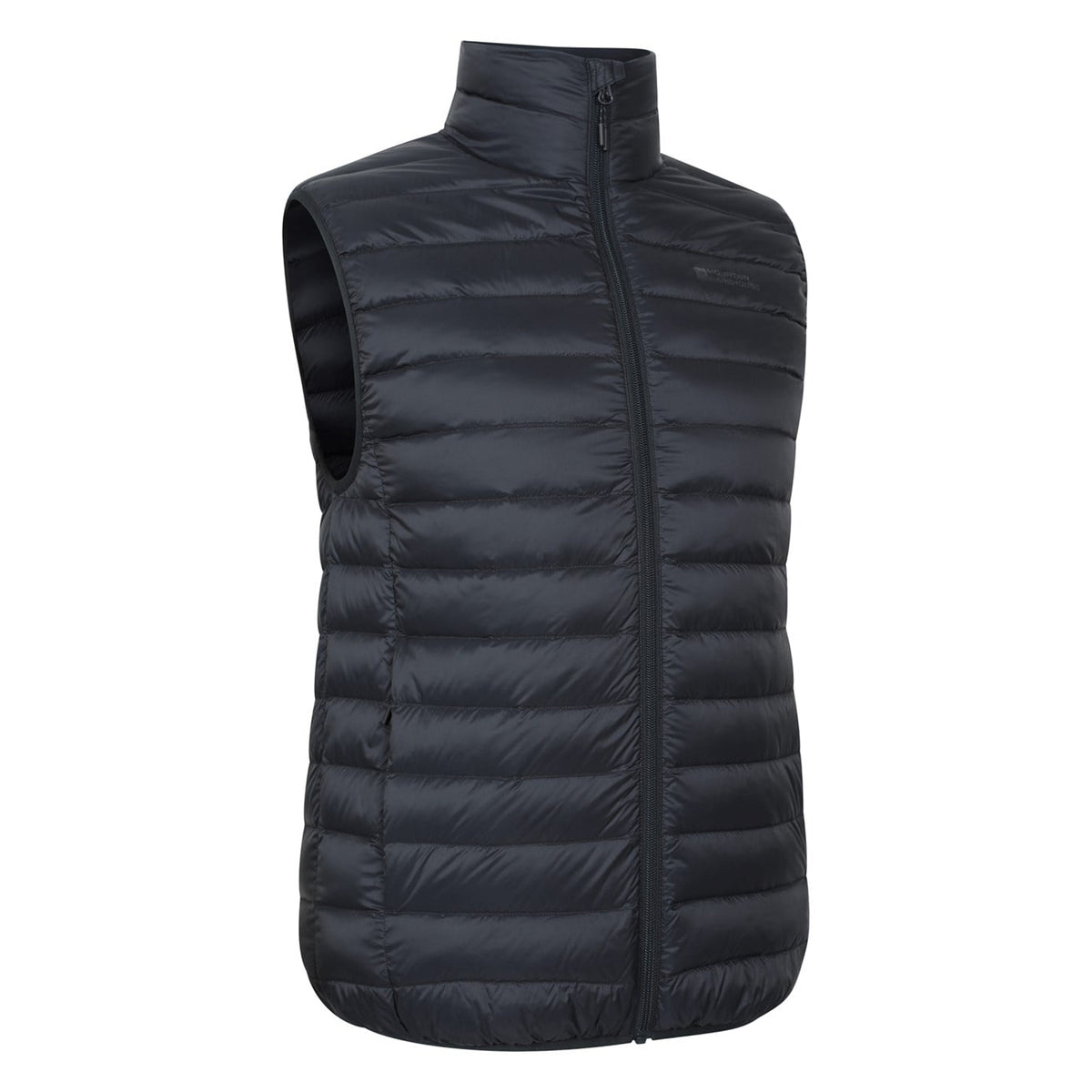 Jet Black - Side - Mountain Warehouse Mens Featherweight II Gilet
