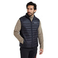 Black - Close up - Mountain Warehouse Mens Featherweight II Gilet