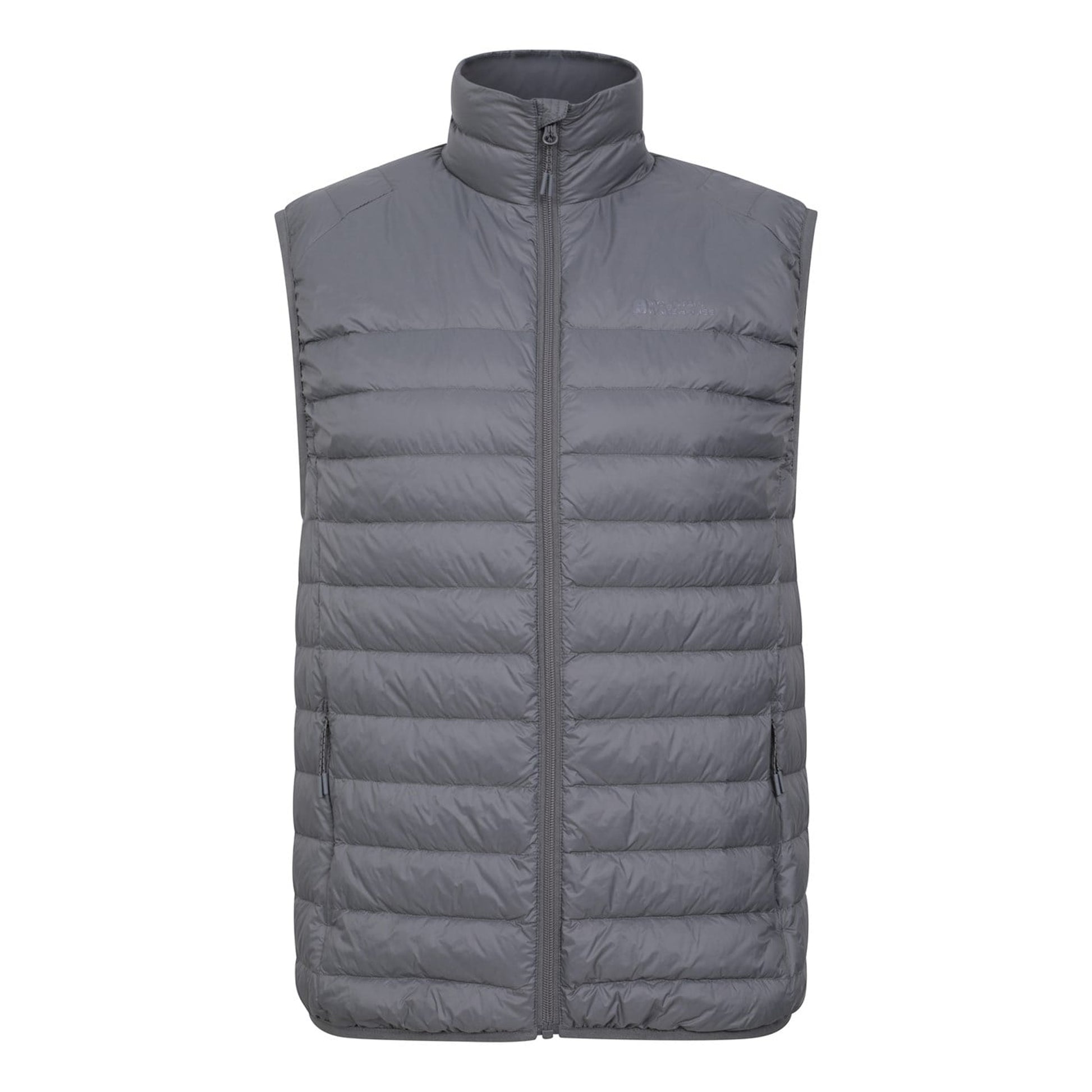 Grey - Front - Mountain Warehouse Mens Featherweight II Gilet