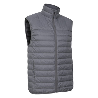 Grey - Side - Mountain Warehouse Mens Featherweight II Gilet