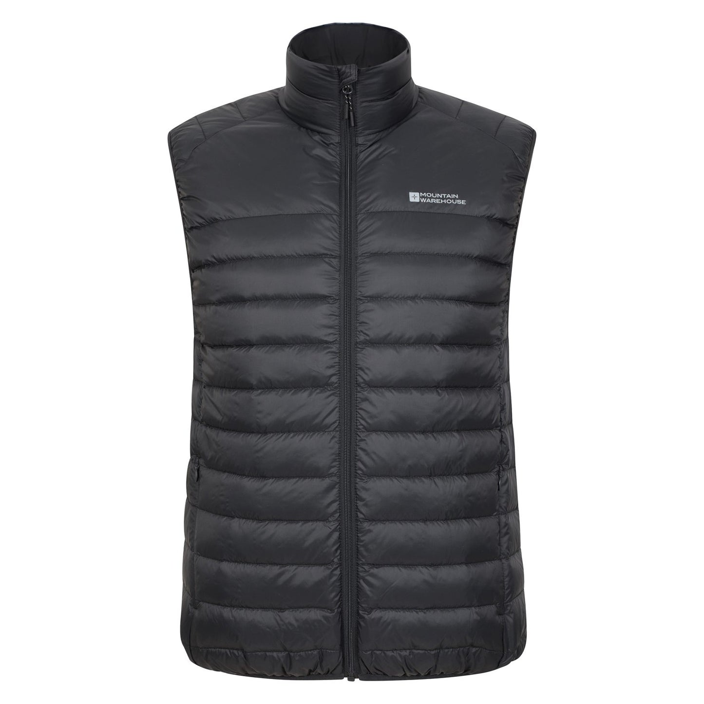 Black - Front - Mountain Warehouse Mens Featherweight II Gilet