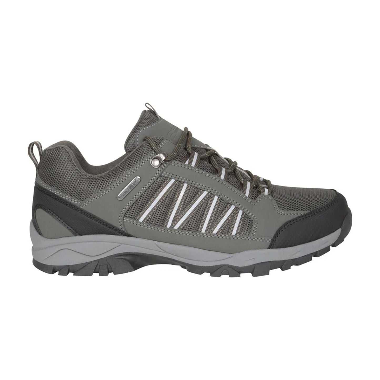 Khaki Green - Back - Mountain Warehouse Mens Path Waterproof Walking Shoes