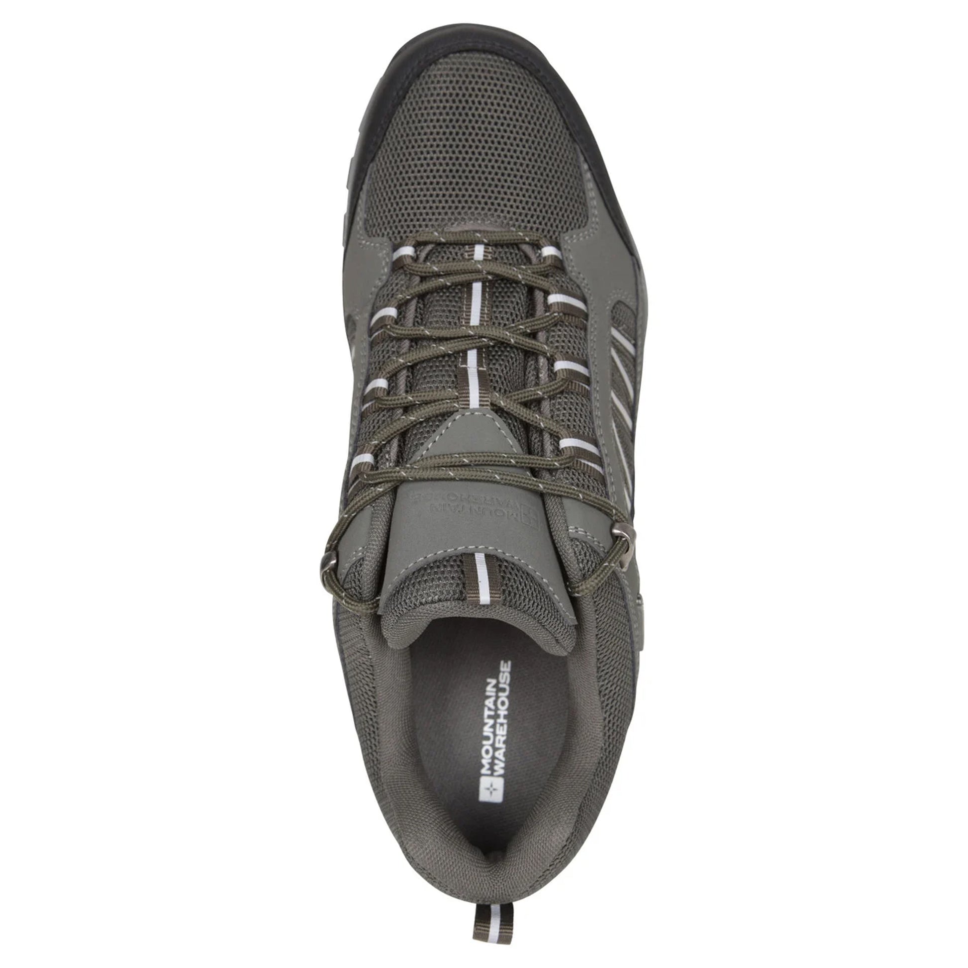 Khaki Green - Pack Shot - Mountain Warehouse Mens Path Waterproof Walking Shoes