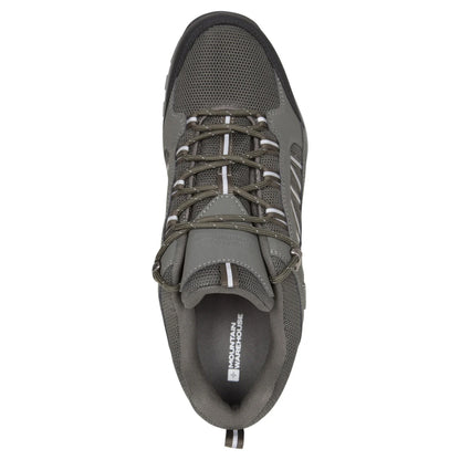 Khaki Green - Pack Shot - Mountain Warehouse Mens Path Waterproof Walking Shoes