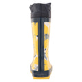 Yellow - Back - Mountain Warehouse Childrens-Kids II Patterned Winter Wellington Boots