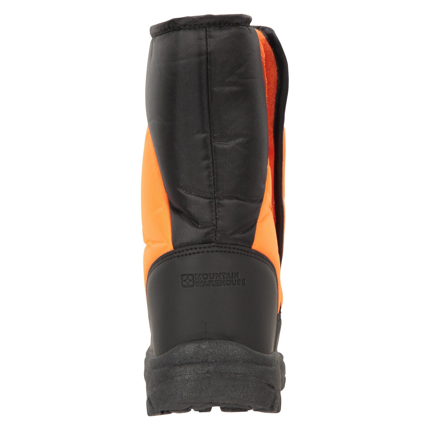 Orange - Back - Mountain Warehouse Childrens-Kids Caribou Adaptive Striped Snow Boots