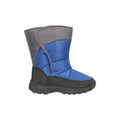 Blue - Front - Mountain Warehouse Childrens-Kids Caribou Adaptive Striped Snow Boots